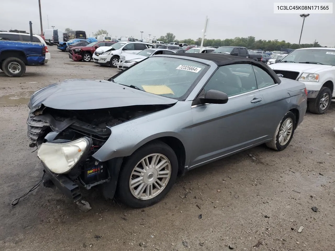 2008 Chrysler Sebring VIN: 1C3LC45K08N171565 Lot: 72325664