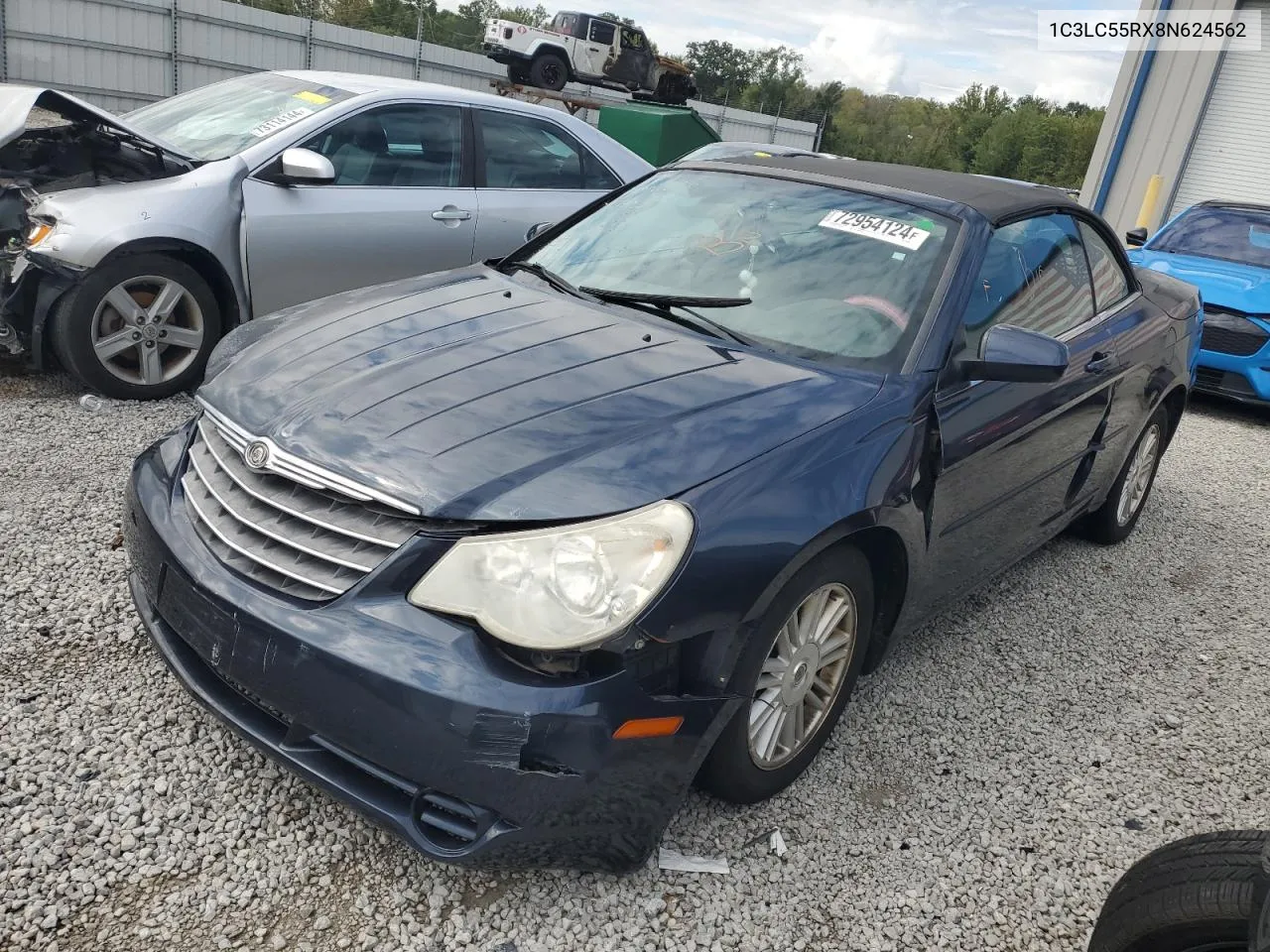 2008 Chrysler Sebring Touring VIN: 1C3LC55RX8N624562 Lot: 72954124