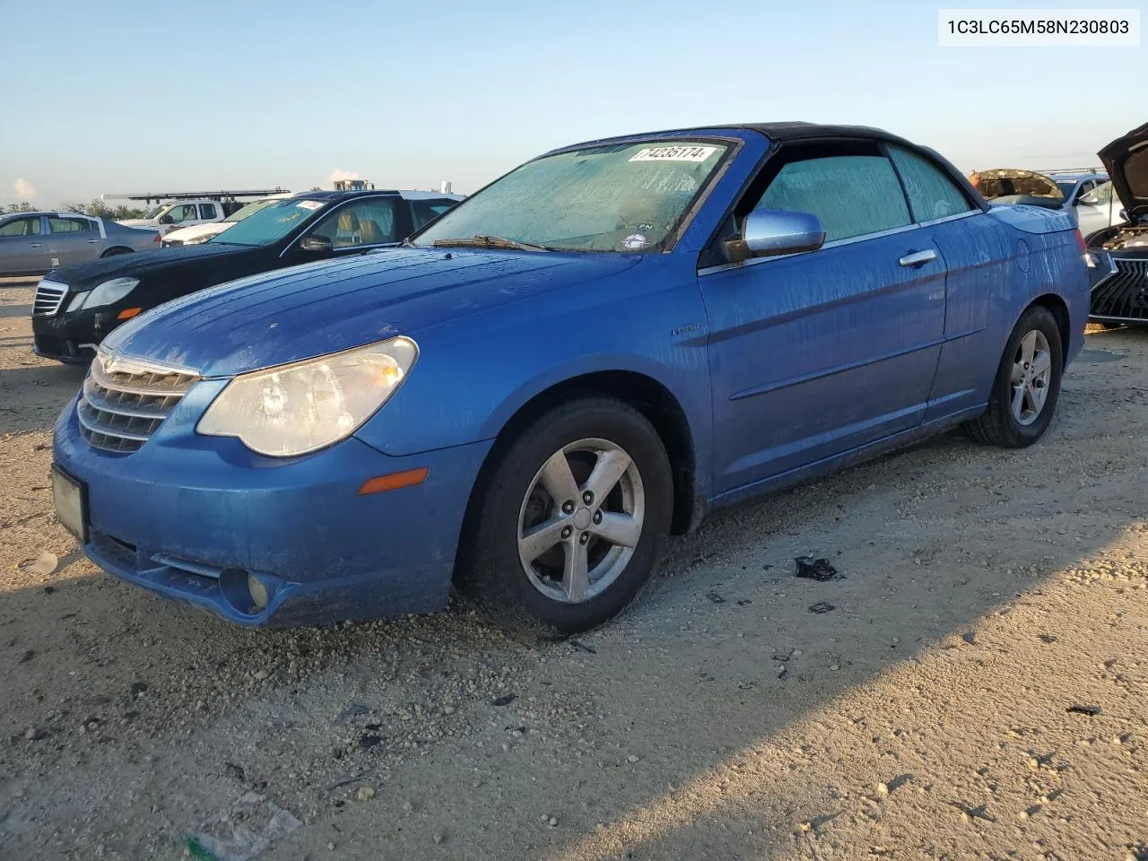 2008 Chrysler Sebring Limited VIN: 1C3LC65M58N230803 Lot: 74235174