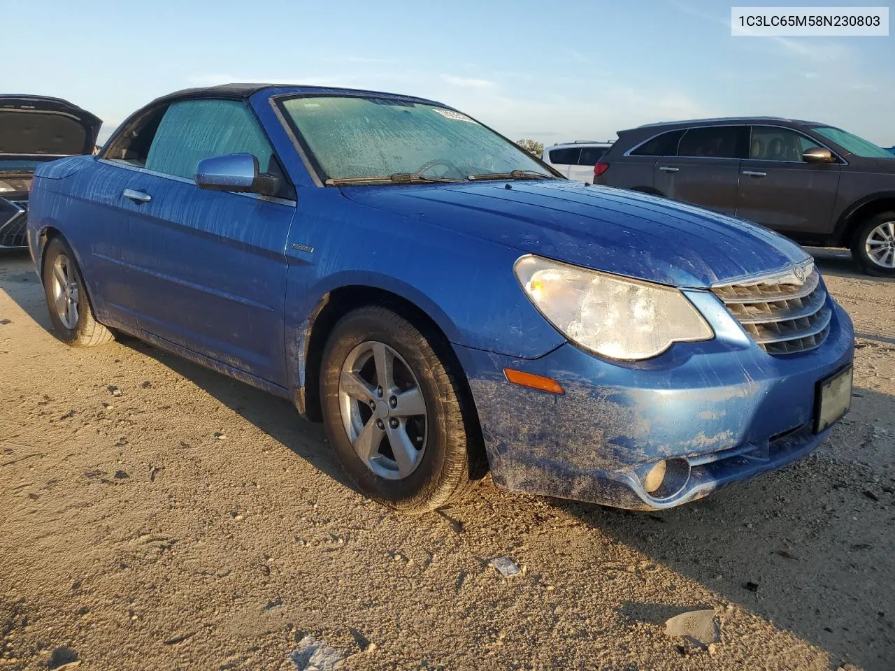 2008 Chrysler Sebring Limited VIN: 1C3LC65M58N230803 Lot: 74235174