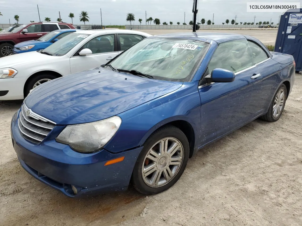 2008 Chrysler Sebring Limited VIN: 1C3LC65M18N300491 Lot: 74578424