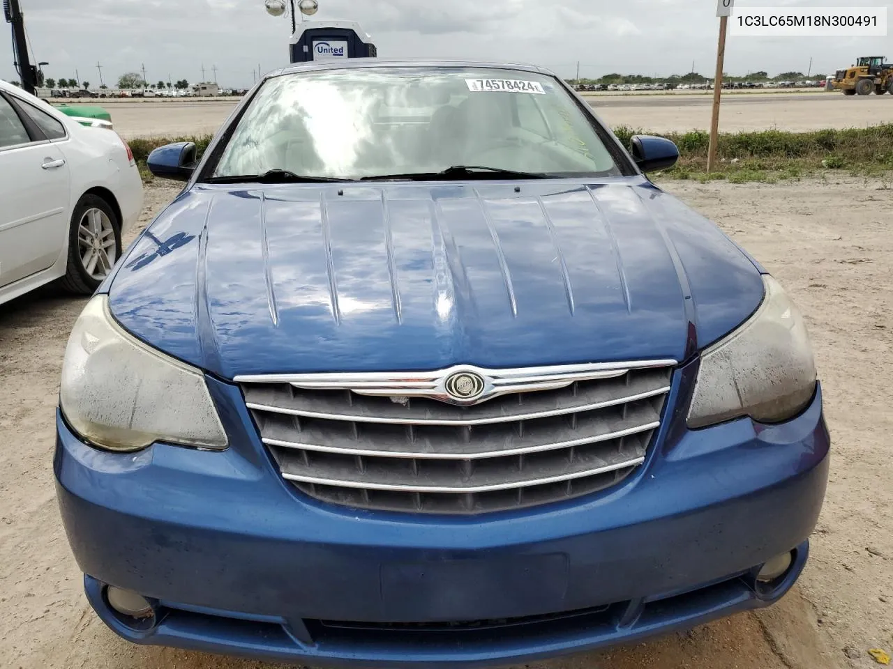 2008 Chrysler Sebring Limited VIN: 1C3LC65M18N300491 Lot: 74578424