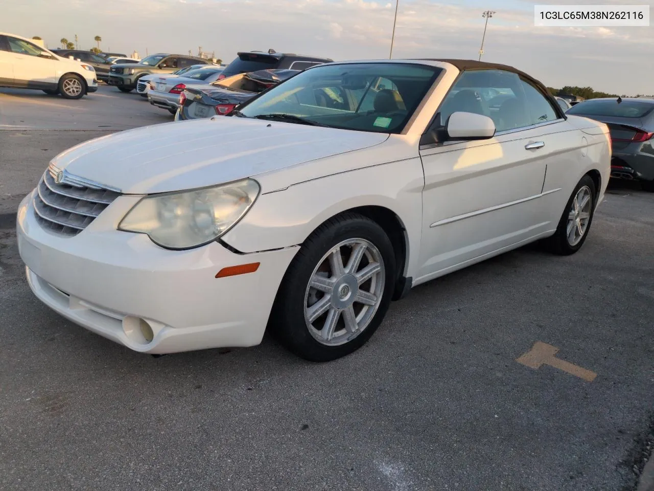 2008 Chrysler Sebring Limited VIN: 1C3LC65M38N262116 Lot: 75097654