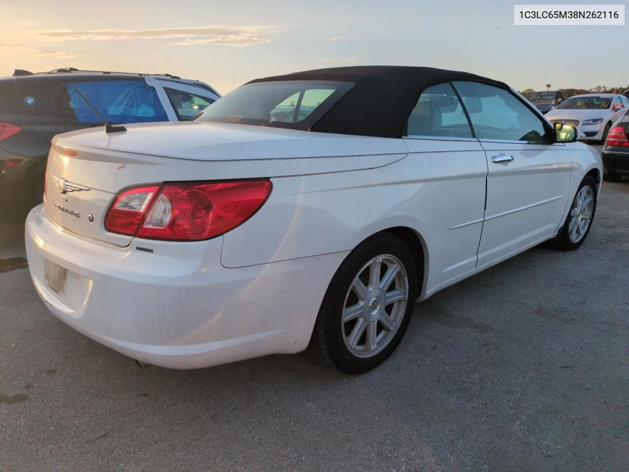 2008 Chrysler Sebring Limited VIN: 1C3LC65M38N262116 Lot: 75097654