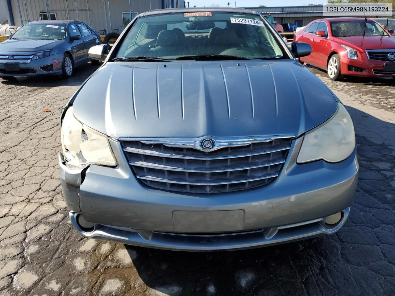 2008 Chrysler Sebring Limited VIN: 1C3LC65M98N193724 Lot: 75231124