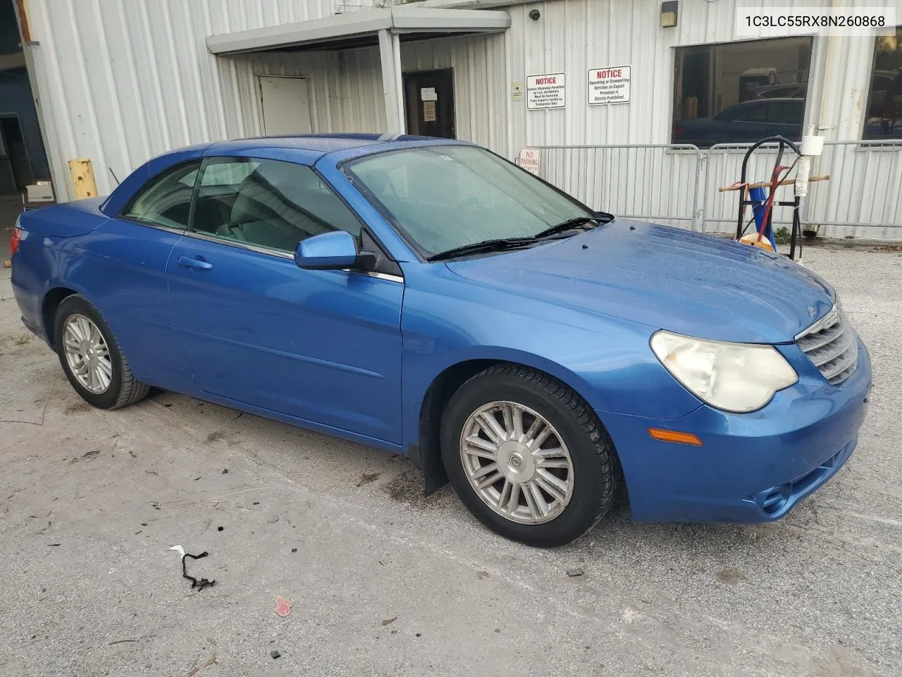 2008 Chrysler Sebring Touring VIN: 1C3LC55RX8N260868 Lot: 75879594