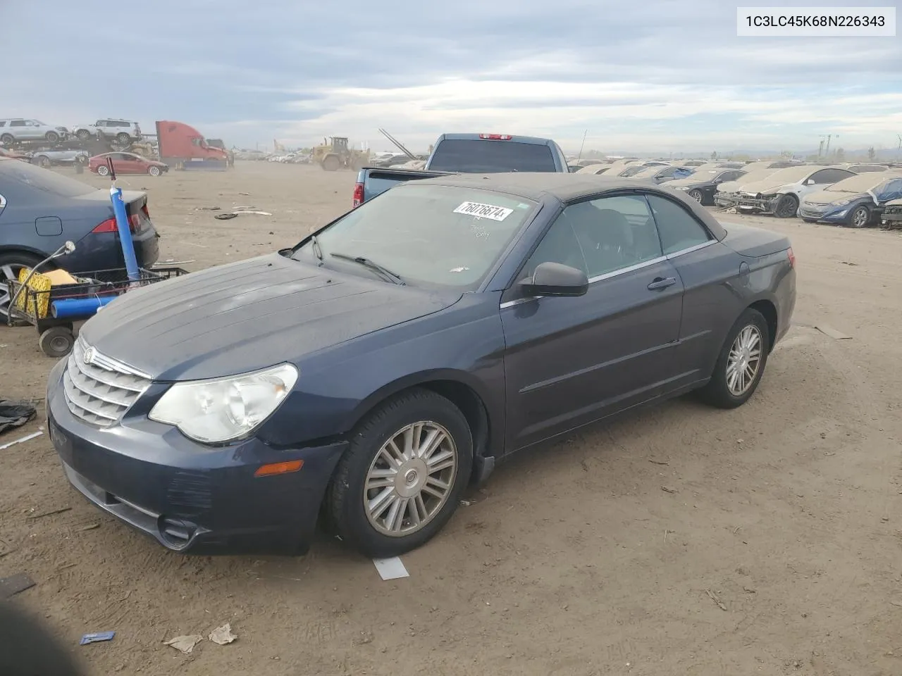 2008 Chrysler Sebring VIN: 1C3LC45K68N226343 Lot: 76076674