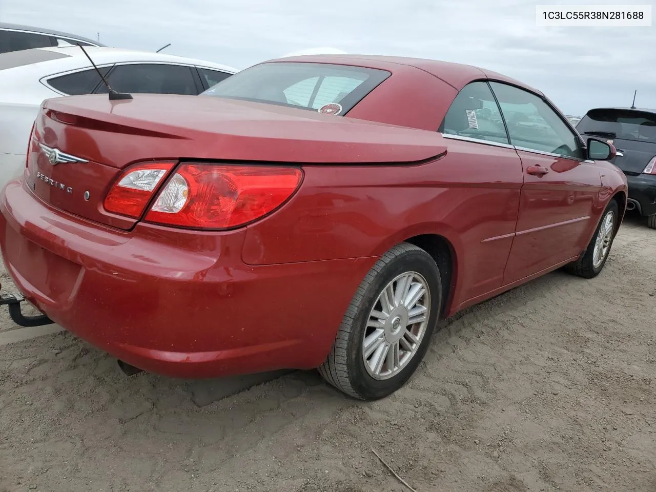 2008 Chrysler Sebring Touring VIN: 1C3LC55R38N281688 Lot: 76594204