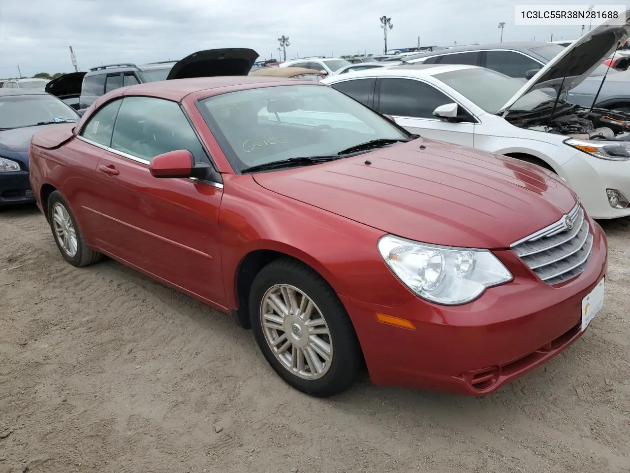 2008 Chrysler Sebring Touring VIN: 1C3LC55R38N281688 Lot: 76594204