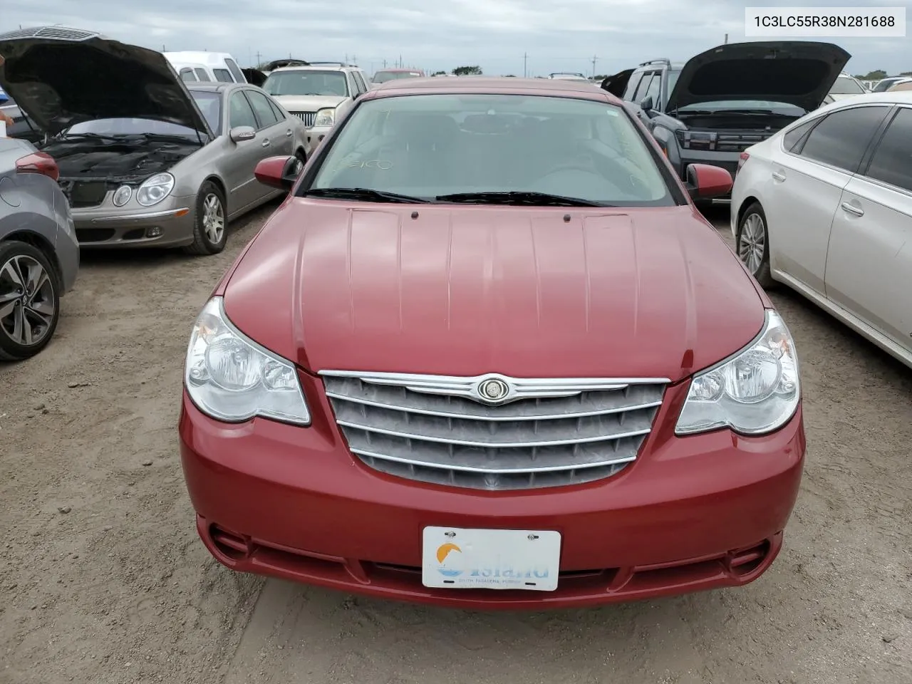 2008 Chrysler Sebring Touring VIN: 1C3LC55R38N281688 Lot: 76594204