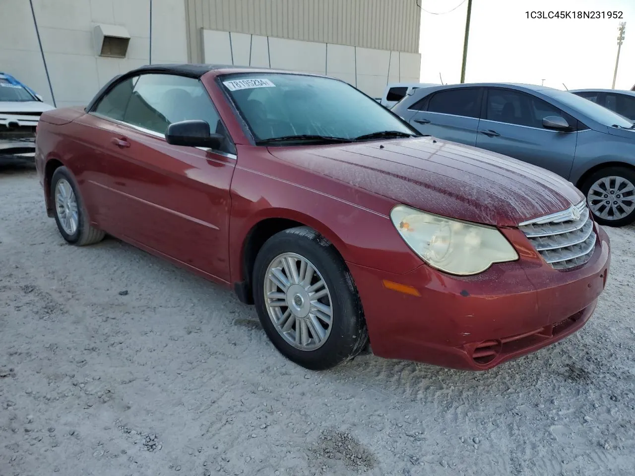 2008 Chrysler Sebring VIN: 1C3LC45K18N231952 Lot: 78195234