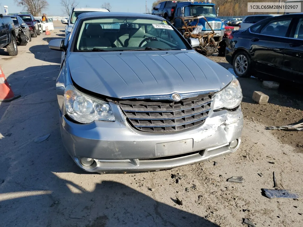 2008 Chrysler Sebring Limited VIN: 1C3LC65M28N102907 Lot: 79718614