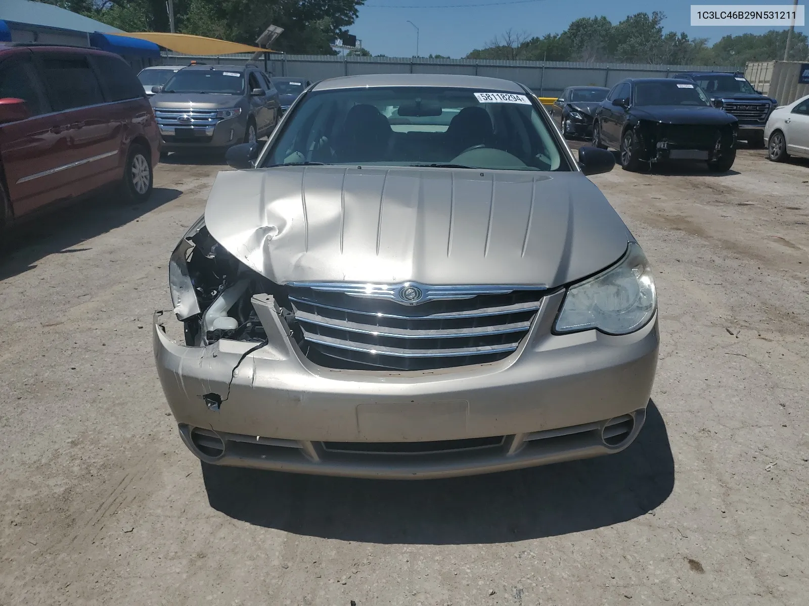 2009 Chrysler Sebring Lx VIN: 1C3LC46B29N531211 Lot: 58118294