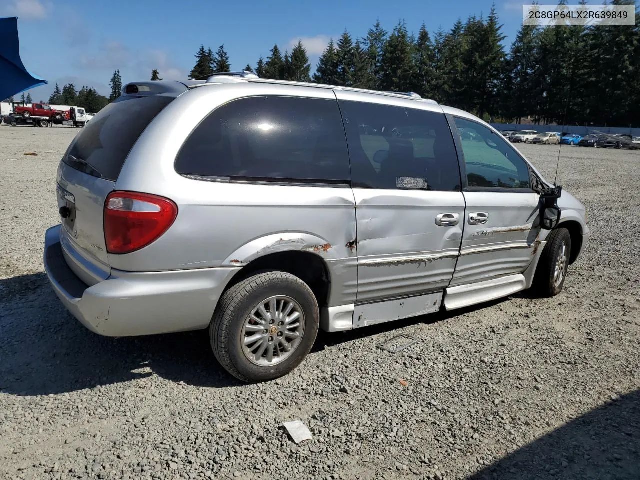 2002 Chrysler Town & Country Limited VIN: 2C8GP64LX2R639849 Lot: 70314454