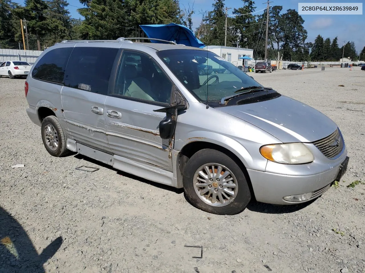 2002 Chrysler Town & Country Limited VIN: 2C8GP64LX2R639849 Lot: 70314454