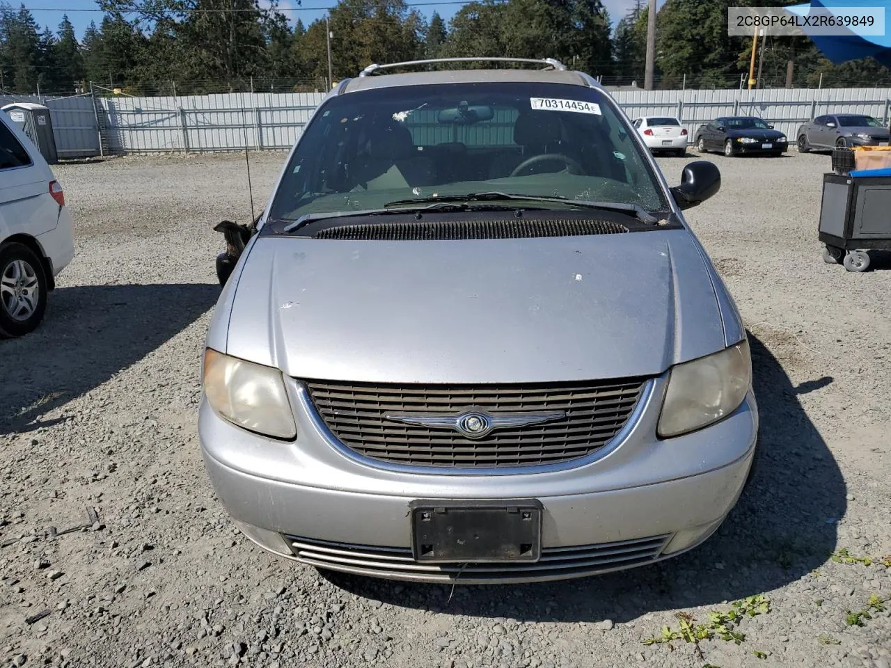 2002 Chrysler Town & Country Limited VIN: 2C8GP64LX2R639849 Lot: 70314454