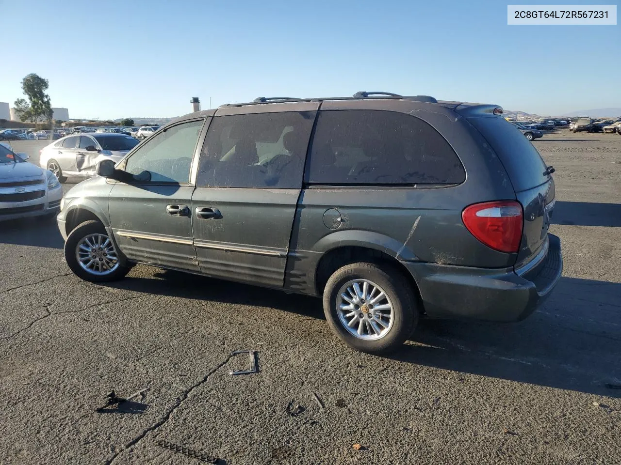 2002 Chrysler Town & Country Limited VIN: 2C8GT64L72R567231 Lot: 73478104