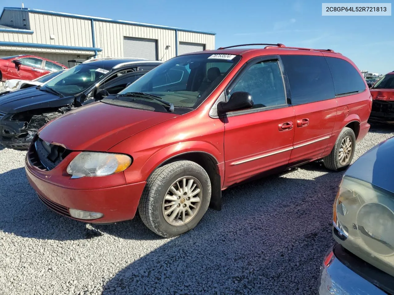 2002 Chrysler Town & Country Limited VIN: 2C8GP64L52R721813 Lot: 78753524