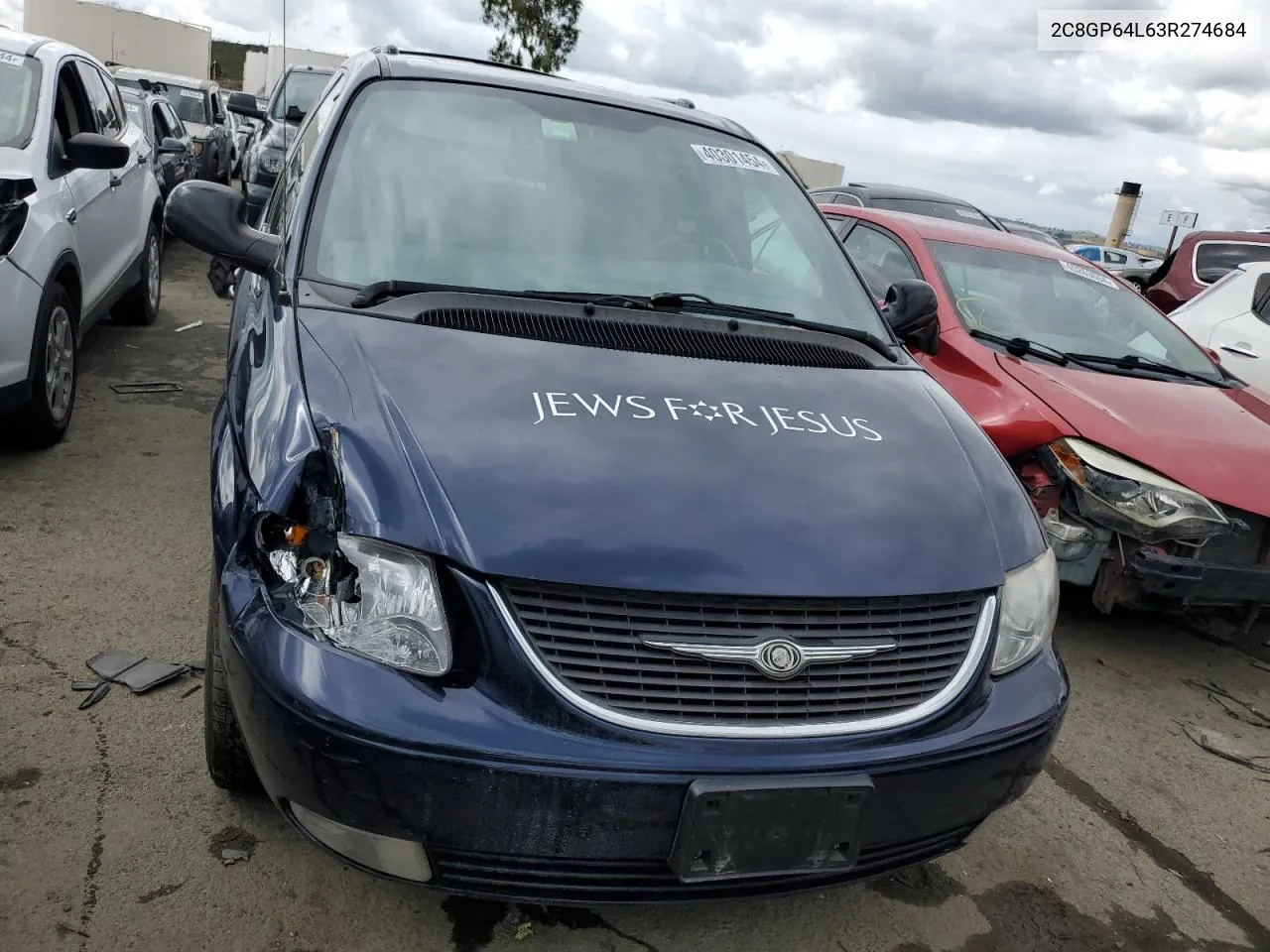 2C8GP64L63R274684 2003 Chrysler Town & Country Limited