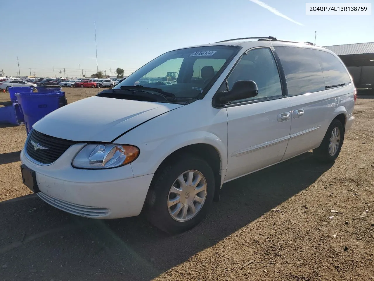 2003 Chrysler Town & Country Ex VIN: 2C4GP74L13R138759 Lot: 65498184