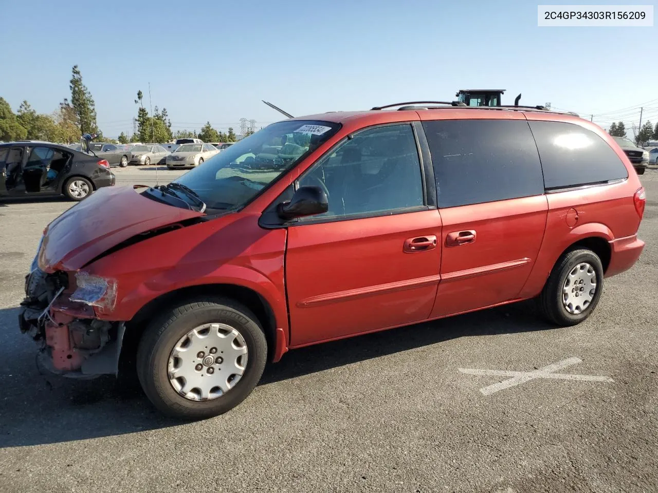 2003 Chrysler Town & Country El VIN: 2C4GP34303R156209 Lot: 72285534