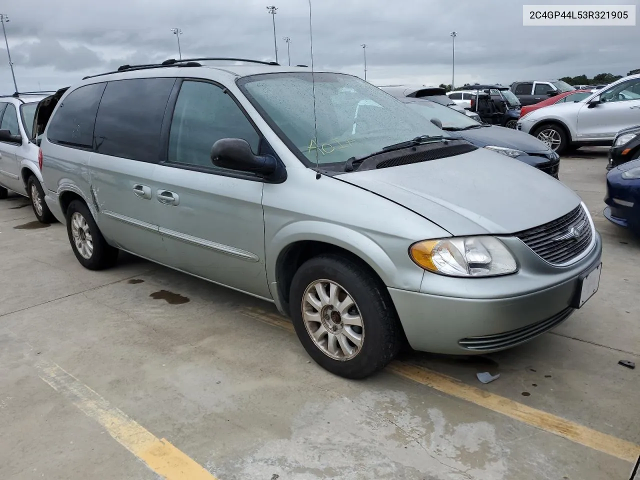 2003 Chrysler Town & Country Lx VIN: 2C4GP44L53R321905 Lot: 74570924