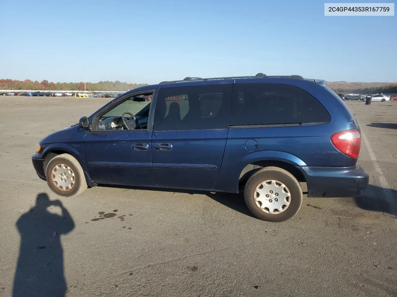 2003 Chrysler Town & Country Lx VIN: 2C4GP44353R167759 Lot: 75109954