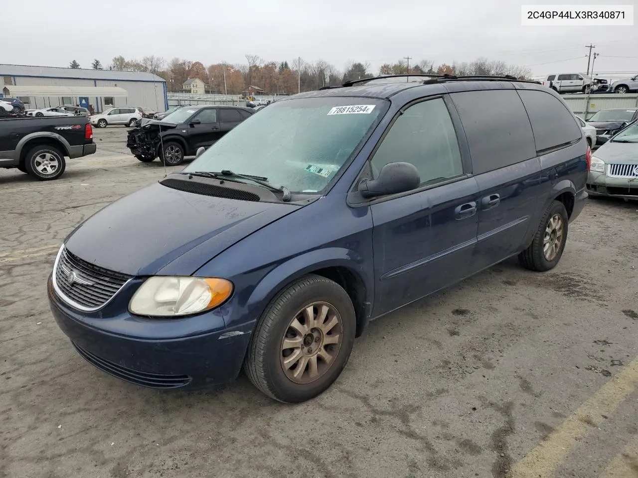 2003 Chrysler Town & Country Lx VIN: 2C4GP44LX3R340871 Lot: 78815254