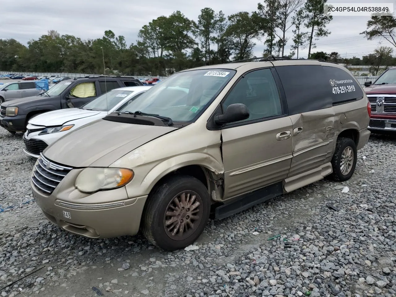 2004 Chrysler Town & Country Touring VIN: 2C4GP54L04R538849 Lot: 80137584