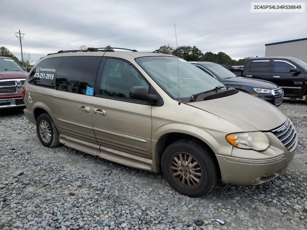 2004 Chrysler Town & Country Touring VIN: 2C4GP54L04R538849 Lot: 80137584