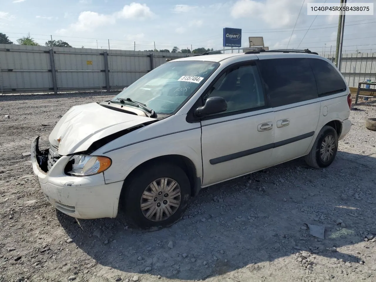 2005 Chrysler Town & Country VIN: 1C4GP45RX5B438075 Lot: 51357484