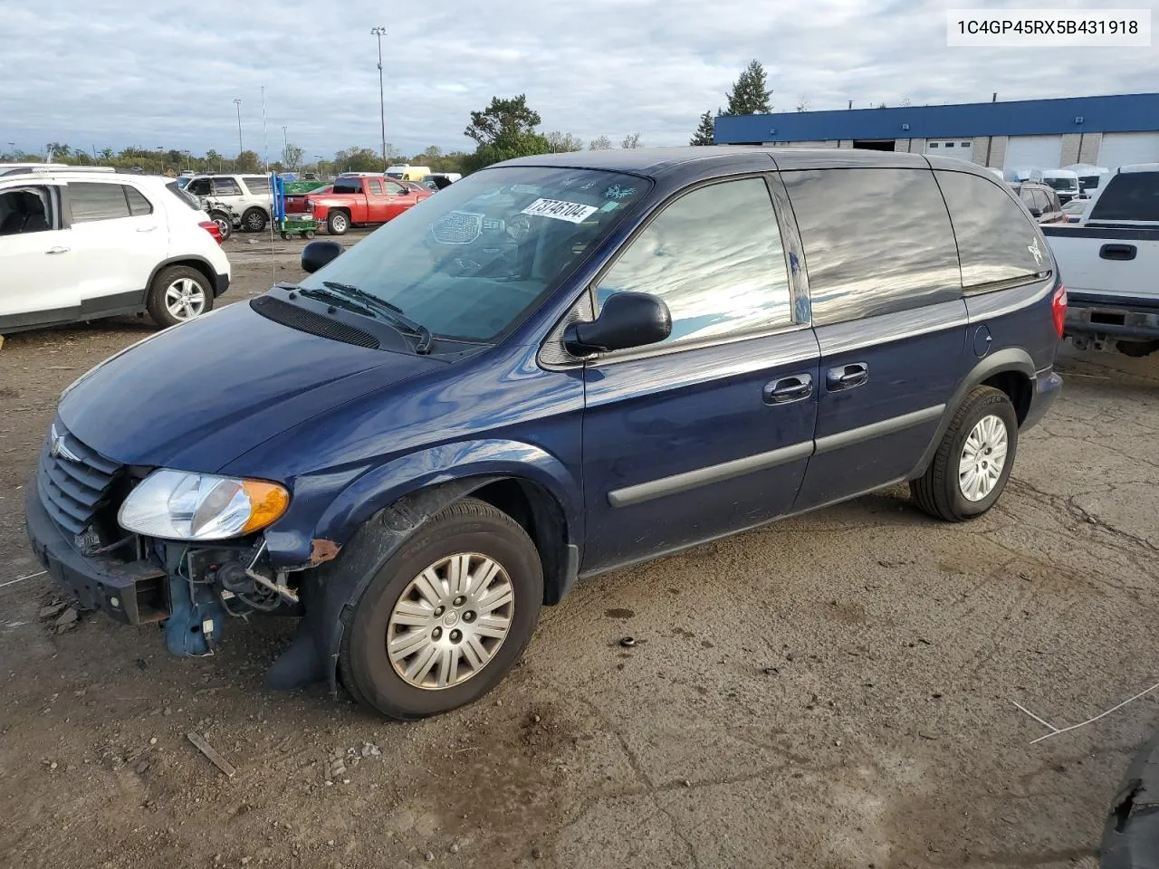 2005 Chrysler Town & Country VIN: 1C4GP45RX5B431918 Lot: 73746104