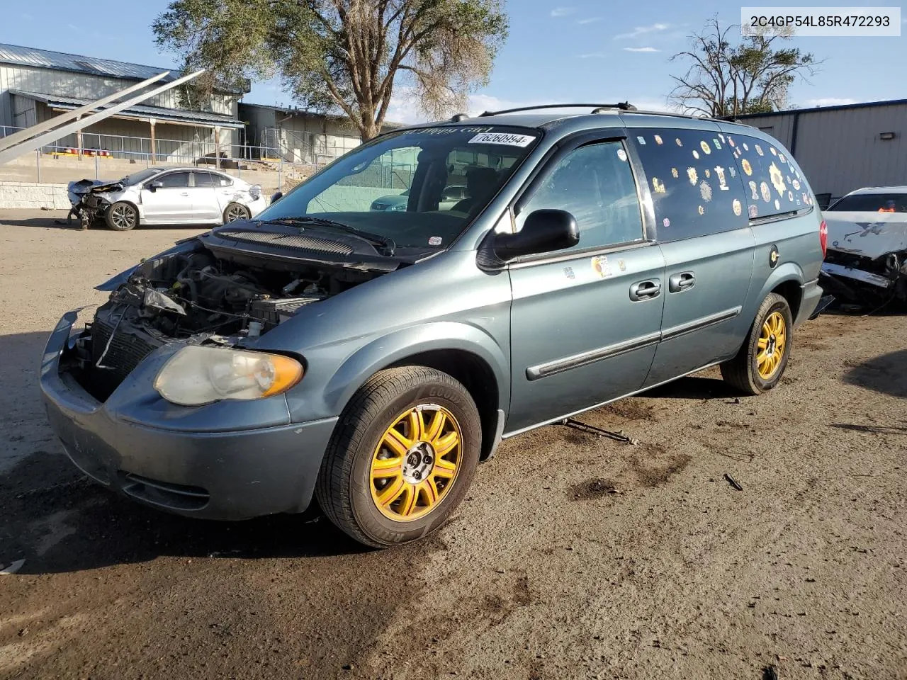 2005 Chrysler Town & Country Touring VIN: 2C4GP54L85R472293 Lot: 76260994