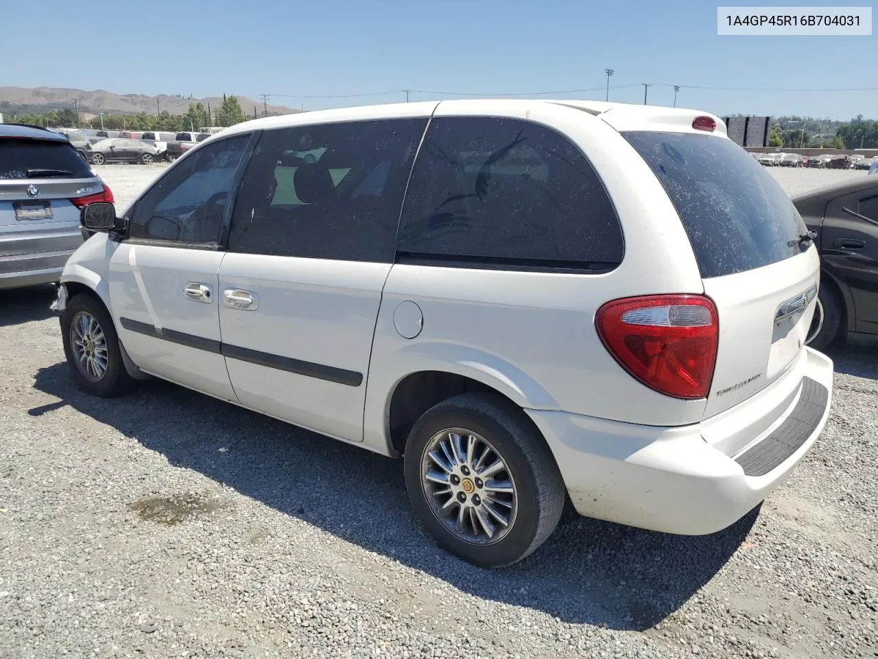 2006 Chrysler Town & Country VIN: 1A4GP45R16B704031 Lot: 61756814