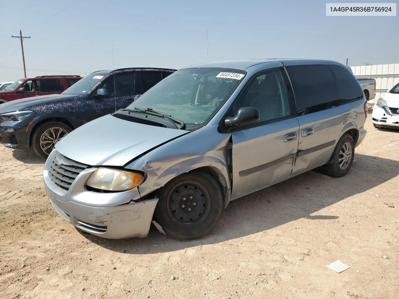 2006 Chrysler Town & Country VIN: 1A4GP45R36B756924 Lot: 64457234