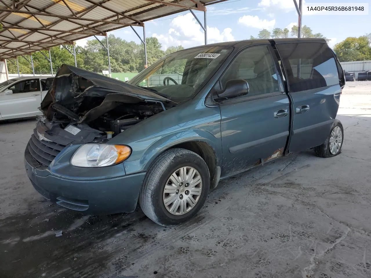 2006 Chrysler Town & Country VIN: 1A4GP45R36B681948 Lot: 66801434