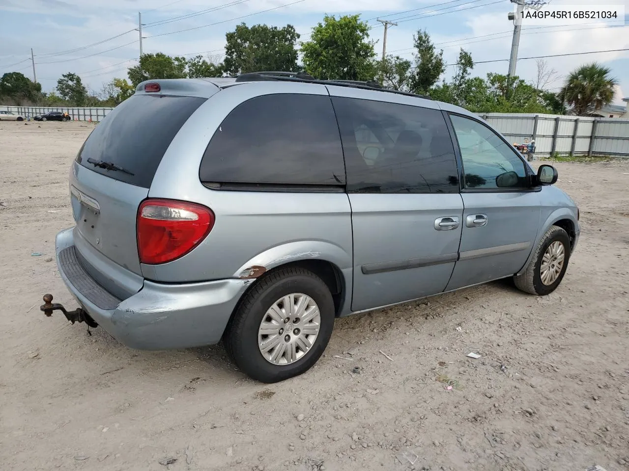 2006 Chrysler Town & Country VIN: 1A4GP45R16B521034 Lot: 67306474