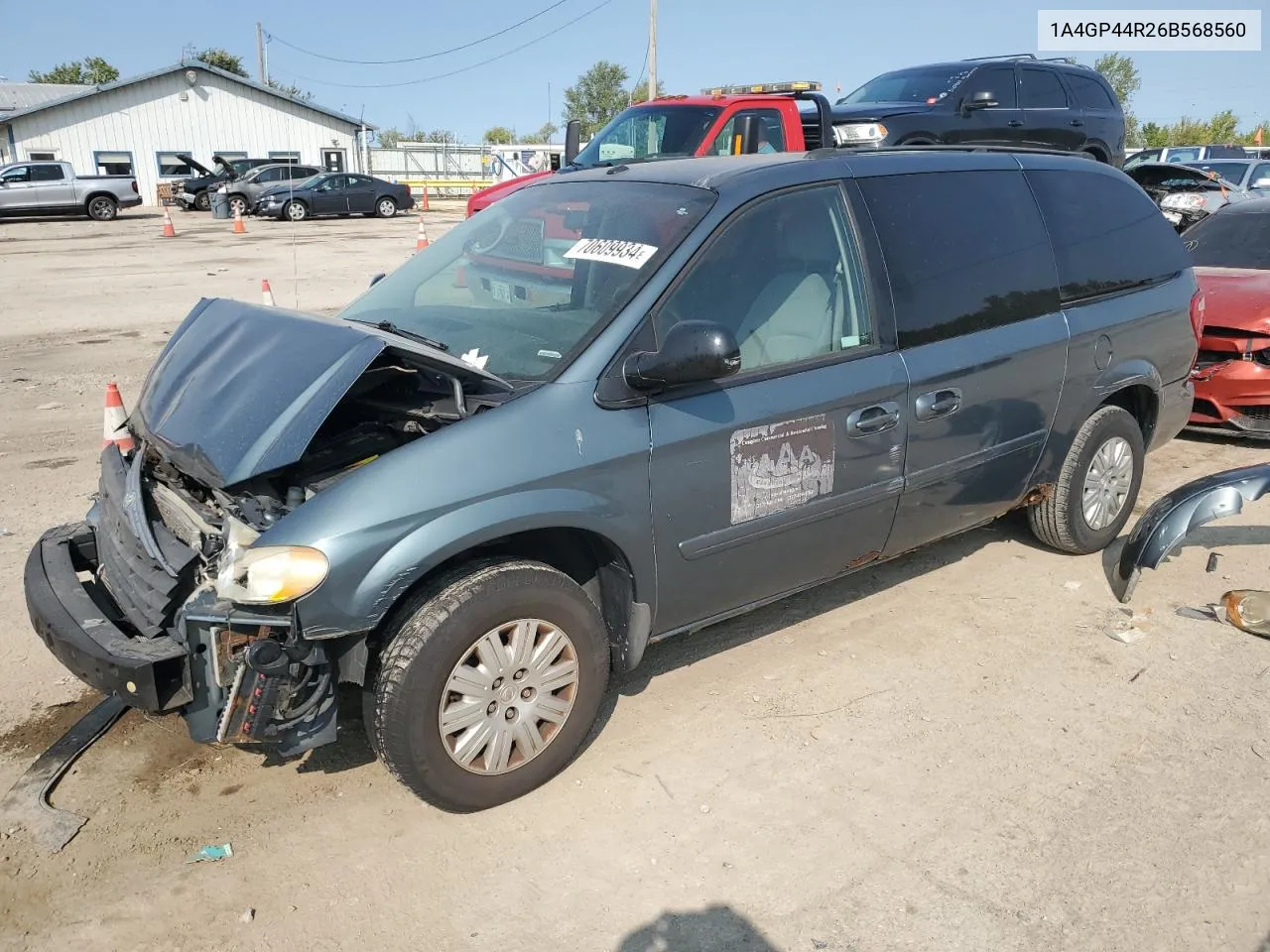 2006 Chrysler Town & Country Lx VIN: 1A4GP44R26B568560 Lot: 70609934