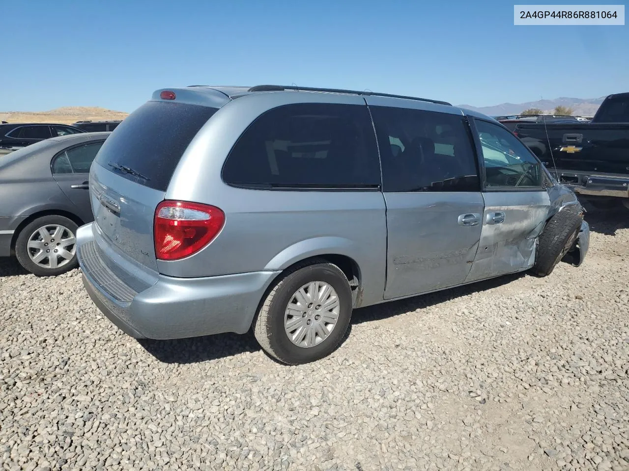 2006 Chrysler Town & Country Lx VIN: 2A4GP44R86R881064 Lot: 72357314