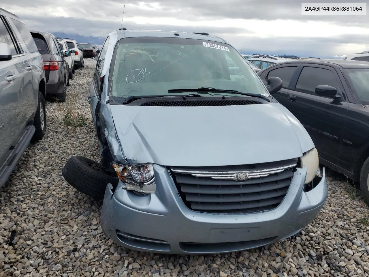 2006 Chrysler Town & Country Lx VIN: 2A4GP44R86R881064 Lot: 72357314