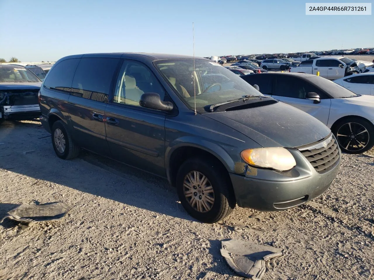 2006 Chrysler Town & Country Lx VIN: 2A4GP44R66R731261 Lot: 74000814