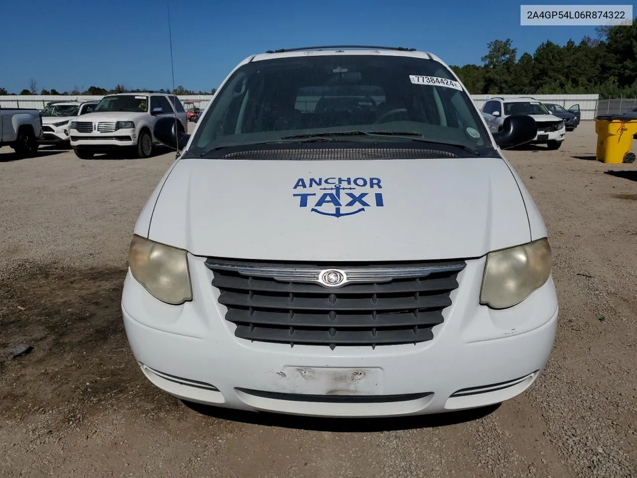 2006 Chrysler Town & Country Touring VIN: 2A4GP54L06R874322 Lot: 77384424