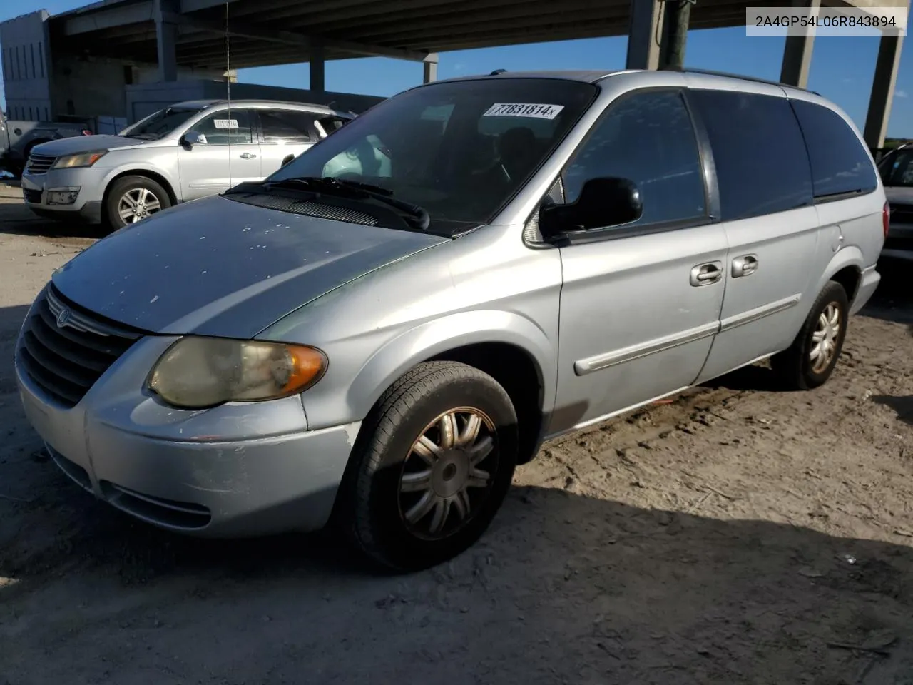 2006 Chrysler Town & Country Touring VIN: 2A4GP54L06R843894 Lot: 77831814