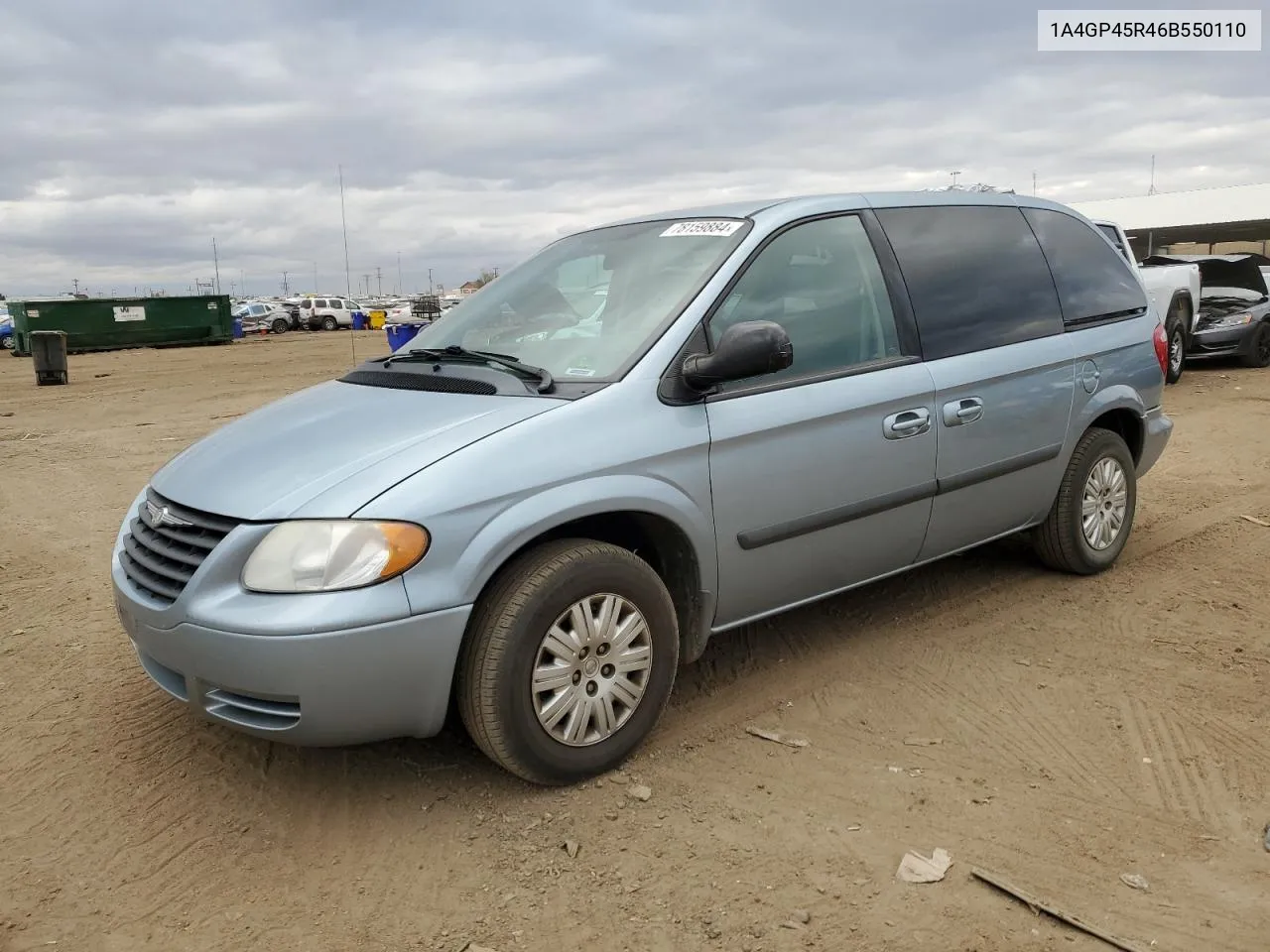 2006 Chrysler Town & Country VIN: 1A4GP45R46B550110 Lot: 78159884