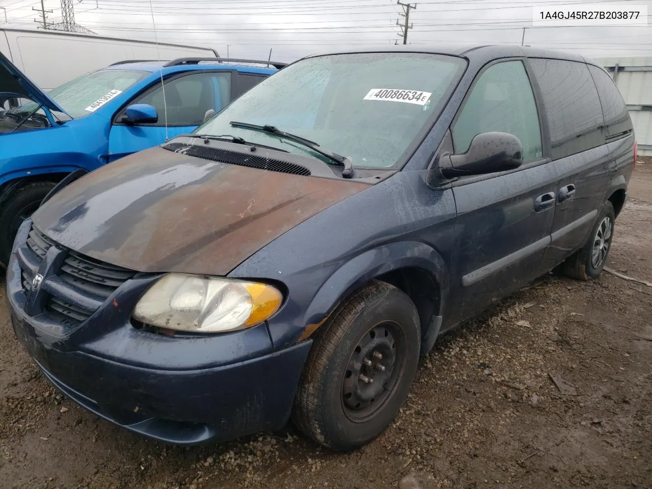 2007 Chrysler Town & Country Lx VIN: 1A4GJ45R27B203877 Lot: 40086634