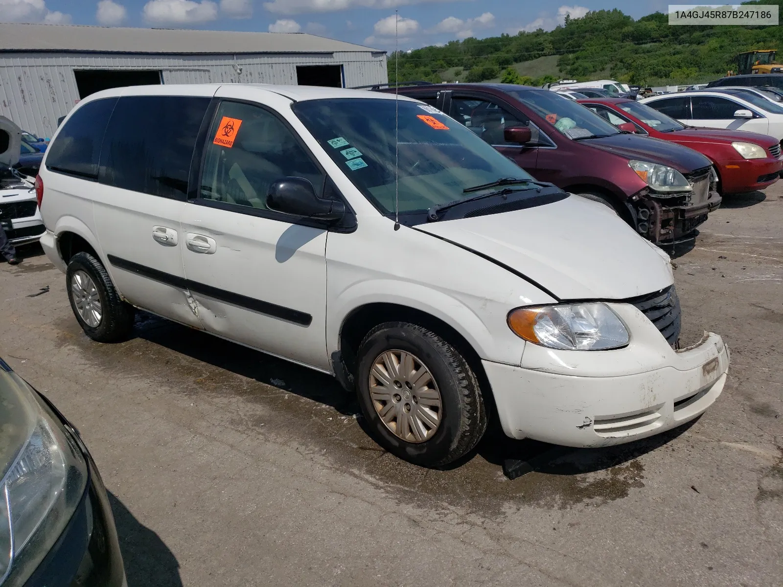 2007 Chrysler Town & Country Lx VIN: 1A4GJ45R87B247186 Lot: 66113064