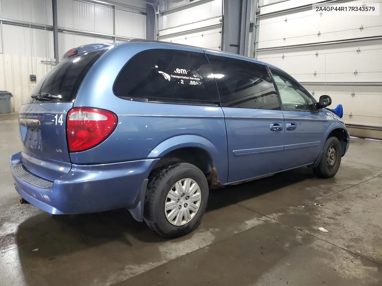 2007 Chrysler Town & Country Lx VIN: 2A4GP44R17R343579 Lot: 71391434