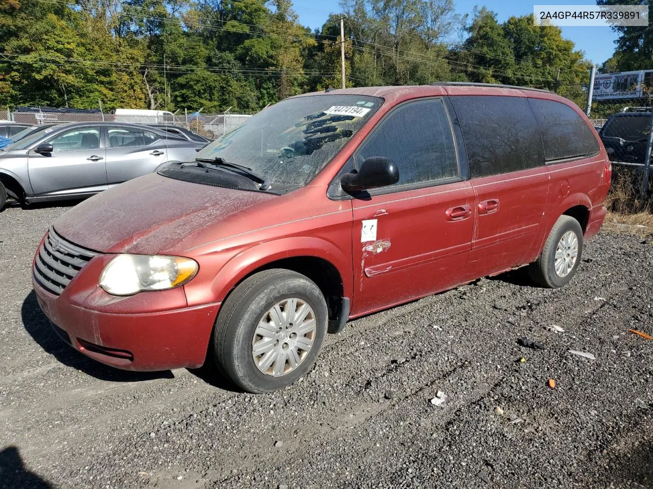 2007 Chrysler Town & Country Lx VIN: 2A4GP44R57R339891 Lot: 74474194