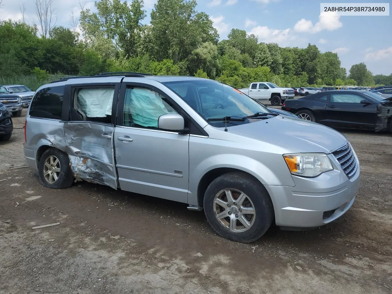 2008 Chrysler Town & Country Touring VIN: 2A8HR54P38R734980 Lot: 57938694