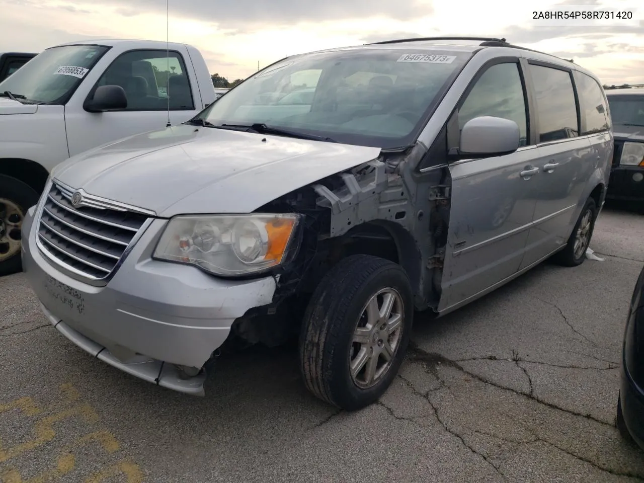 2008 Chrysler Town & Country Touring VIN: 2A8HR54P58R731420 Lot: 64675373